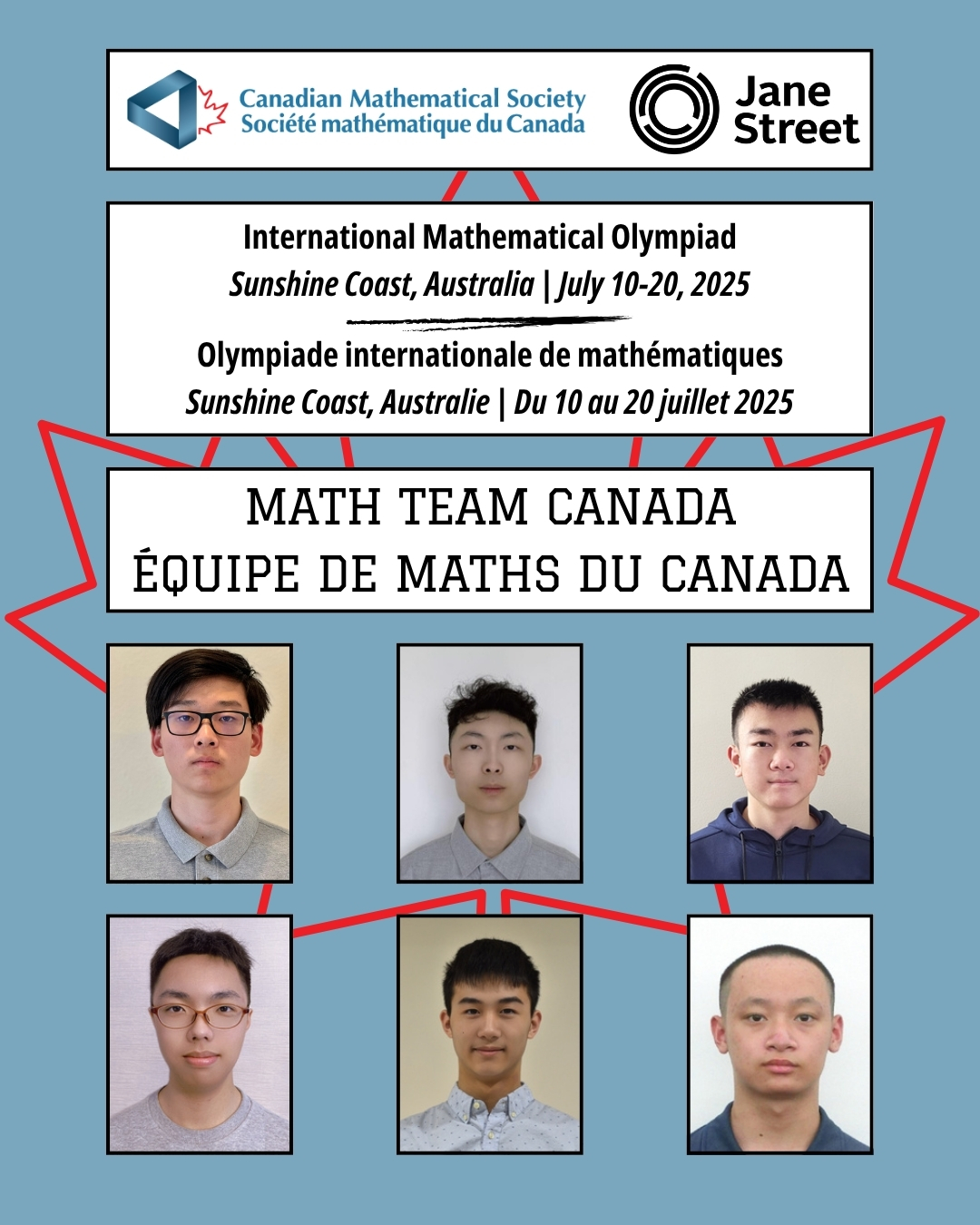 Smc Math NOUVEAUTÉ : OIM 2025 : Présentation de l’Équipe de maths du Canada ...